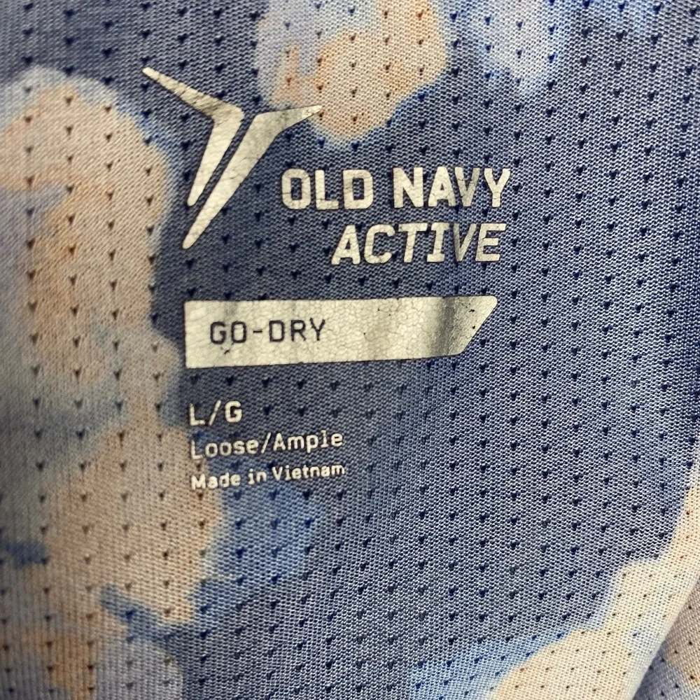 Old Navy Active Womenʻs Go Dry Blue | Pink Floral Workout Tank Large